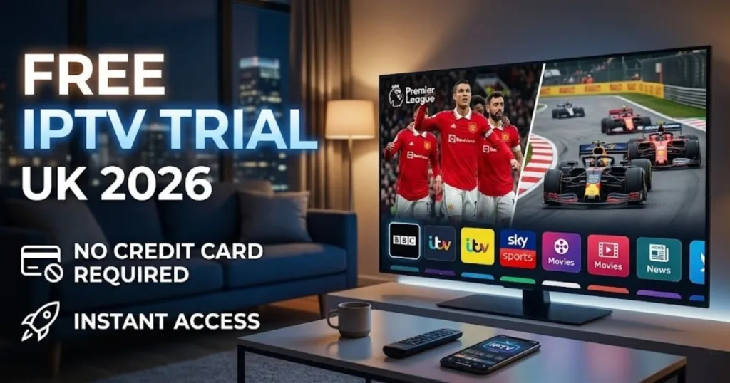 Free IPTV Trial UK 2026 – No Credit Card, Instant Access