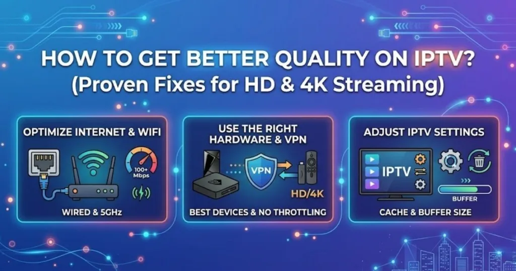 How to Get Better Quality on IPTV (Proven Fixes for HD & 4K Streaming)